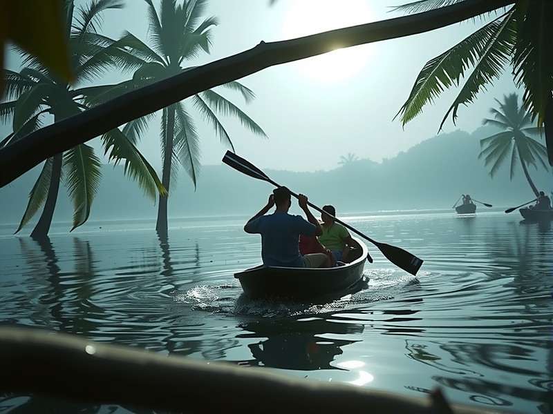 Typhoon Triumph Sahayta Group Mission Typhoon Triumph Multiplayer Mode showing team rescuing villagers using boat in Sundarbans