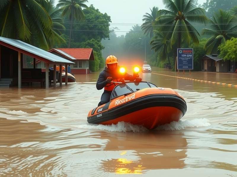Typhoon Triumph Rescue Mission Gameplay Typhoon Triumph Gameplay showing rescue team saving villagers from flood in Odisha village